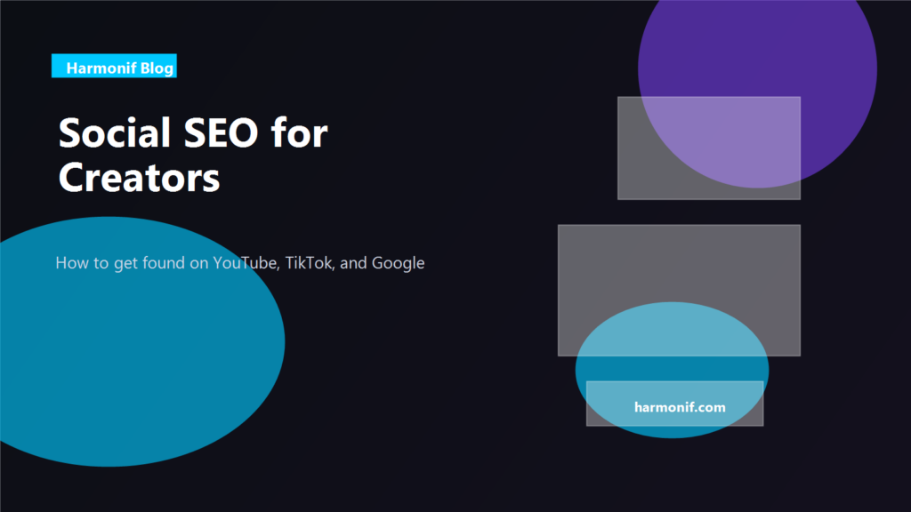 Social SEO workflow for creators across YouTube TikTok and Google
