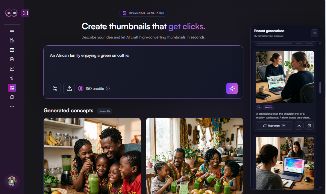 Thumbnail Generator - Harmonif AI Hub
